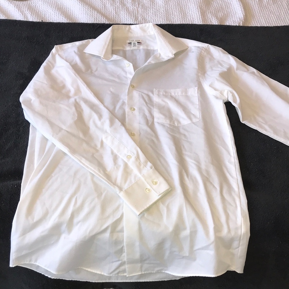 VanHeusen White collar button up